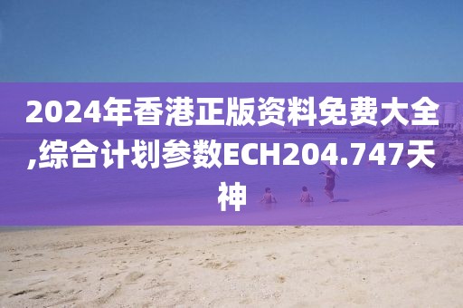 2024年香港正版资料免费大全,综合计划参数ECH204.747天神