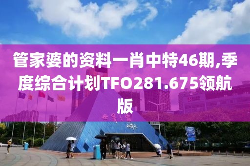 管家婆的资料一肖中特46期,季度综合计划TFO281.675领航版
