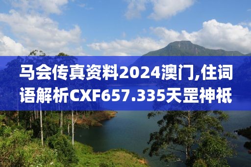 马会传真资料2024澳门,住词语解析CXF657.335天罡神祗
