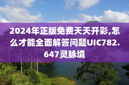 2024年正版免费天天开彩,怎么才能全面解答问题UIC782.647灵脉境