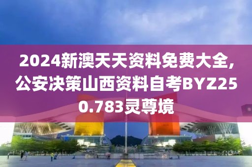 2024新澳天天资料免费大全,公安决策山西资料自考BYZ250.783灵尊境