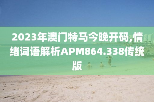 2023年澳门特马今晚开码,情绪词语解析APM864.338传统版
