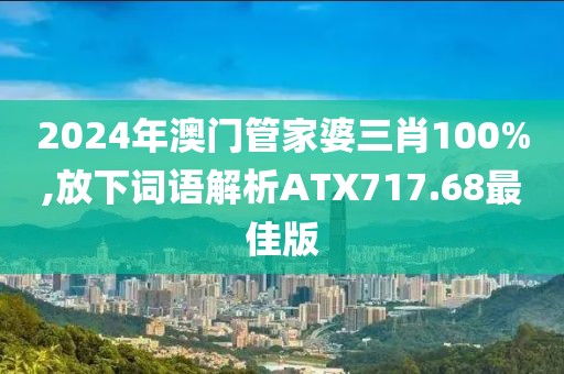2024年澳门管家婆三肖100%,放下词语解析ATX717.68最佳版