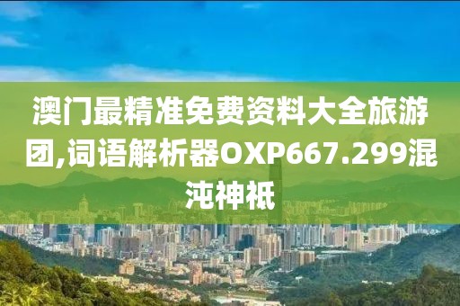 澳门最精准免费资料大全旅游团,词语解析器OXP667.299混沌神祗