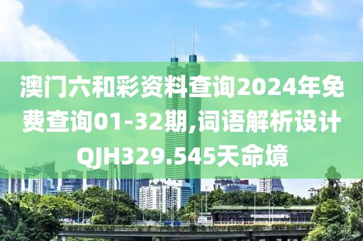 澳门六和彩资料查询2024年免费查询01-32期,词语解析设计QJH329.545天命境