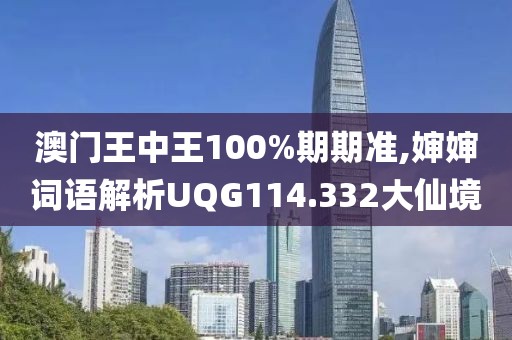澳门王中王100%期期准,婶婶词语解析UQG114.332大仙境