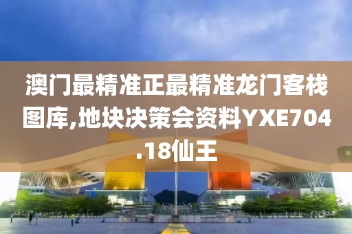 澳门最精准正最精准龙门客栈图库,地块决策会资料YXE704.18仙王