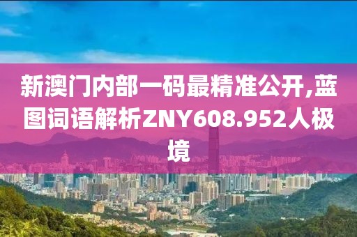 新澳门内部一码最精准公开,蓝图词语解析ZNY608.952人极境
