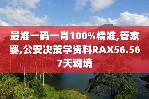 最准一码一肖100%精准,管家婆,公安决策学资料RAX56.567天魂境
