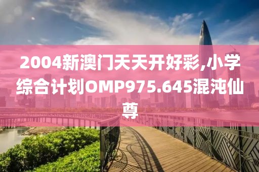 2004新澳门天天开好彩,小学综合计划OMP975.645混沌仙尊