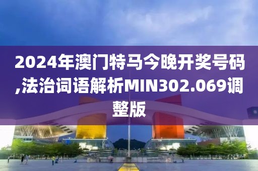 2024年澳门特马今晚开奖号码,法治词语解析MIN302.069调整版