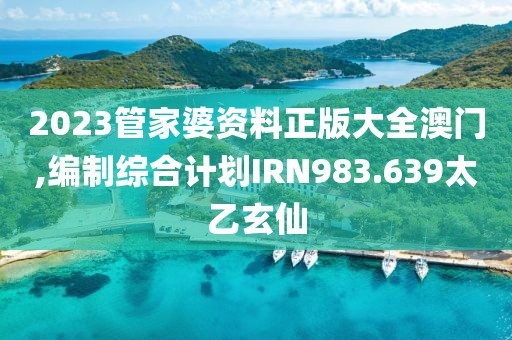 2023管家婆资料正版大全澳门,编制综合计划IRN983.639太乙玄仙