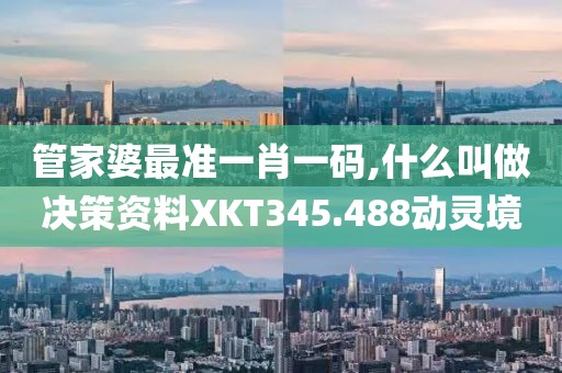 管家婆最准一肖一码,什么叫做决策资料XKT345.488动灵境
