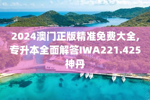 2024澳门正版精准免费大全,专升本全面解答IWA221.425神丹