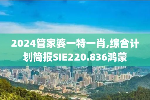 2024管家婆一特一肖,综合计划简报SIE220.836鸿蒙