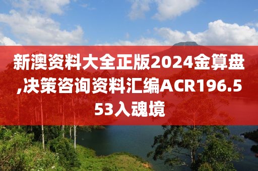 新澳资料大全正版2024金算盘,决策咨询资料汇编ACR196.553入魂境