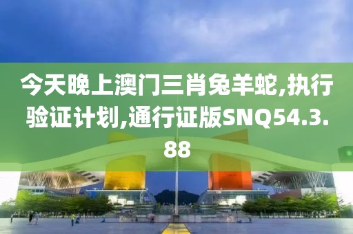 今天晚上澳门三肖兔羊蛇,执行验证计划,通行证版SNQ54.3.88