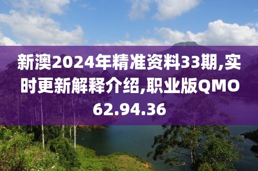 新澳2024年精准资料33期,实时更新解释介绍,职业版QMO62.94.36