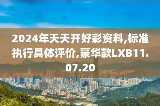 2024年天天开好彩资料,标准执行具体评价,豪华款LXB11.07.20