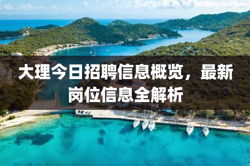 大理今日招聘信息概览，最新岗位信息全解析