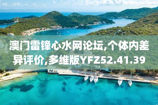 澳门雷锋心水网论坛,个体内差异评价,多维版YFZ52.41.39