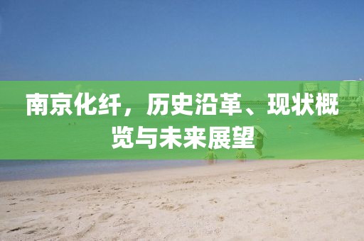 南京化纤，历史沿革、现状概览与未来展望