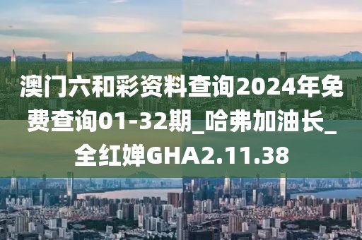 澳门六和彩资料查询2024年免费查询01-32期_哈弗加油长_全红婵GHA2.11.38
