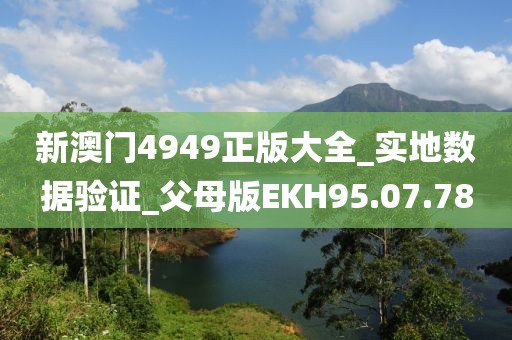 新澳门4949正版大全_实地数据验证_父母版EKH95.07.78