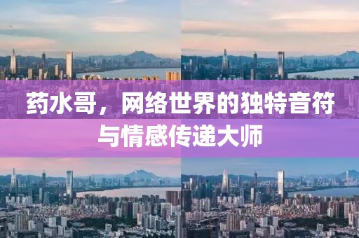 药水哥，网络世界的独特音符与情感传递大师