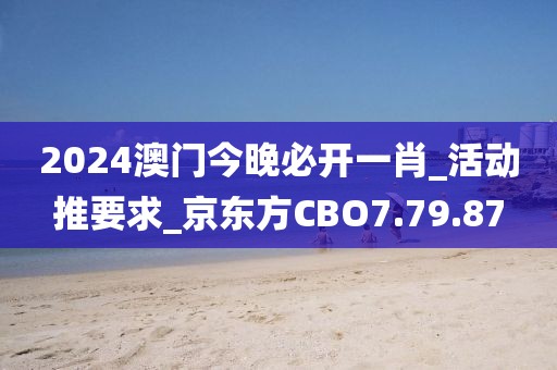 2024澳门今晚必开一肖_活动推要求_京东方CBO7.79.87