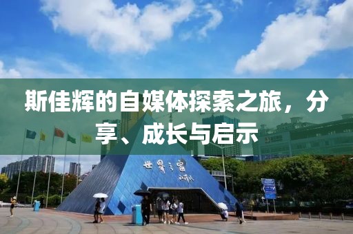 斯佳辉的自媒体探索之旅，分享、成长与启示