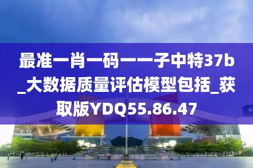 最准一肖一码一一子中特37b_大数据质量评估模型包括_获取版YDQ55.86.47