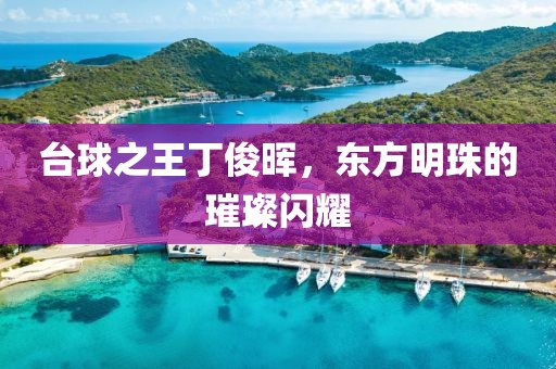 台球之王丁俊晖，东方明珠的璀璨闪耀