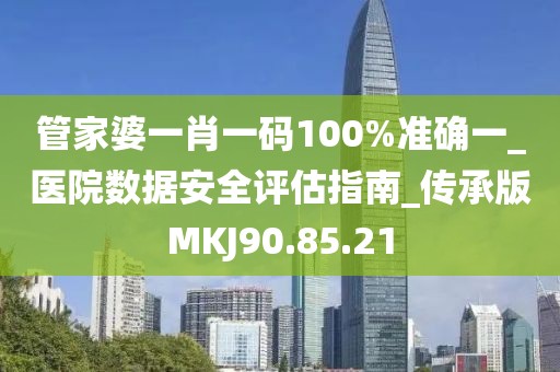 管家婆一肖一码100%准确一_医院数据安全评估指南_传承版MKJ90.85.21