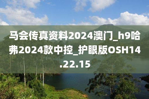 马会传真资料2024澳门_h9哈弗2024款中控_护眼版OSH14.22.15