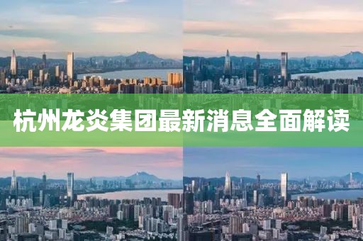 杭州龙炎集团最新消息全面解读