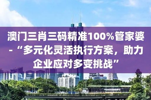 澳门三肖三码精准100%管家婆-“多元化灵活执行方案，助力企业应对多变挑战”