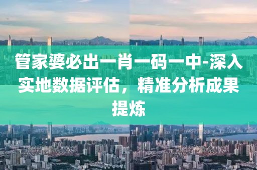 管家婆必出一肖一码一中-深入实地数据评估，精准分析成果提炼