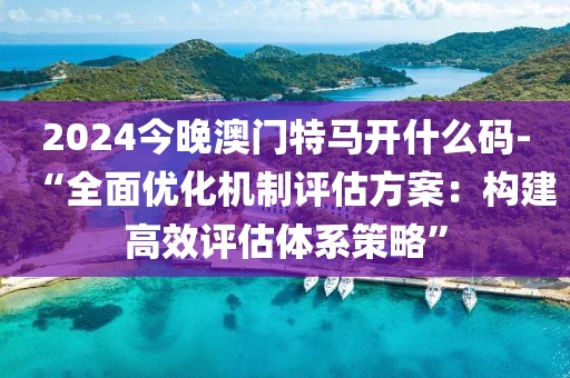 2024今晚澳门特马开什么码-“全面优化机制评估方案：构建高效评估体系策略”
