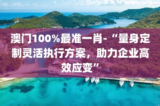 澳门100%最准一肖-“量身定制灵活执行方案，助力企业高效应变”