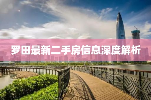 罗田最新二手房信息深度解析