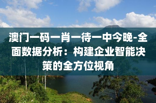 澳门一码一肖一待一中今晚-全面数据分析：构建企业智能决策的全方位视角