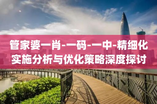 管家婆一肖-一码-一中-精细化实施分析与优化策略深度探讨
