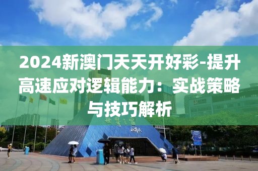 2024新澳门天天开好彩-提升高速应对逻辑能力：实战策略与技巧解析
