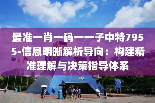 最准一肖一码一一子中特7955-信息明晰解析导向：构建精准理解与决策指导体系