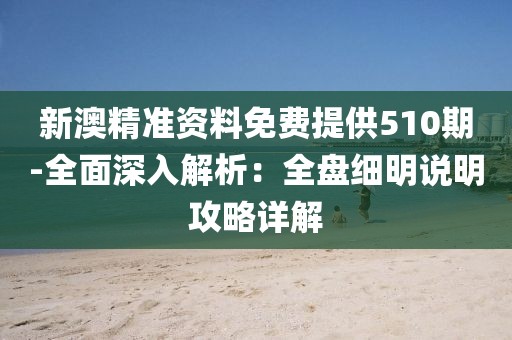 新澳精准资料免费提供510期-全面深入解析：全盘细明说明攻略详解