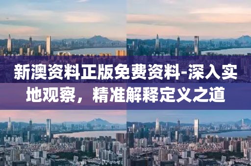 新澳资料正版免费资料-深入实地观察，精准解释定义之道