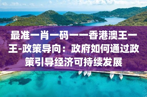 最准一肖一码一一香港澳王一王-政策导向：政府如何通过政策引导经济可持续发展