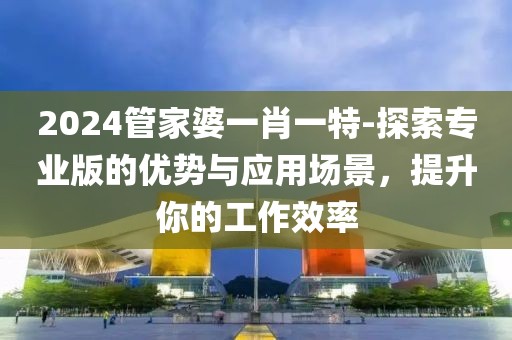 2024管家婆一肖一特-探索专业版的优势与应用场景，提升你的工作效率