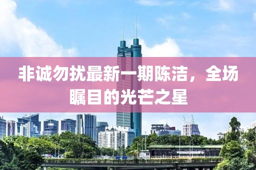 非诚勿扰最新一期陈洁，全场瞩目的光芒之星
